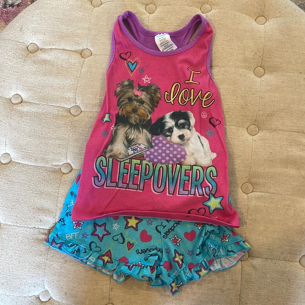 Girl’s Short and Tank Pajama Set